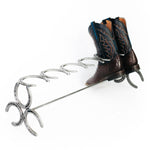 Rustic Horseshoe Boot Rack -  1, 2, 3, or 4 pairs