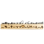 Mini 3/4" Branding Irons - Assorted Characters - For Branding Hats, Leather, Wood, Felt, Cowhide - 8" Straight Handles - The Heritage Forge