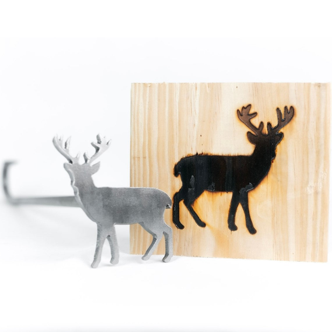 White Tail Deer Brand - 3.5" - BBQ, Crafts, Woodworking Projects - The Heritage Forge