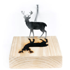 White Tail Deer Brand - 3.5" - BBQ, Crafts, Woodworking Projects - The Heritage Forge