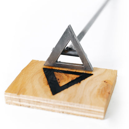 Greek Delta Branding Iron - 2.5" - BBQ Branding Iron - College - BBQ Branding Iron - College - BBQ, Crafts, Woodworking Projects - The Heritage Forge