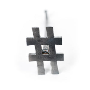 Hash Tag Branding Iron - # - 2" BBQ, Crafts, Woodworking Projects - The Heritage Forge