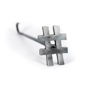 Hash Tag Branding Iron - # - 2" BBQ, Crafts, Woodworking Projects - The Heritage Forge