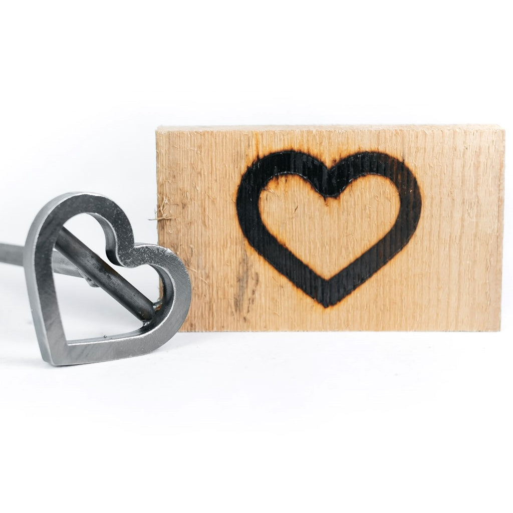 Heart Brand - 3" Wide - BBQ, Crafts, Woodworking Projects - The Heritage Forge