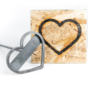 Heart Brand - 6" Wide - BBQ, Crafts, Woodworking Projects - The Heritage Forge