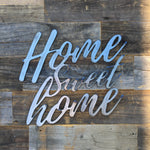 Rustic Home, Home Sweet Home 15 x 14,  Farmhouse, Metal Words, Kitchen Wall Decor, Home Decor, Farmhouse Sign, Motivational, Christian