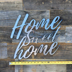 Rustic Home, Home Sweet Home 15 x 14,  Farmhouse, Metal Words, Kitchen Wall Decor, Home Decor, Farmhouse Sign, Motivational, Christian