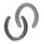 New Steel Horseshoes - Lite Rim Size 0 - Sand Blasted Steel - The Heritage Forge