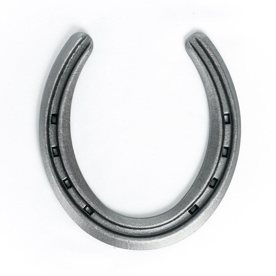 New Steel Horseshoes - Lite Rim Size 1 -Sand Blasted Steel - The Heritage Forge