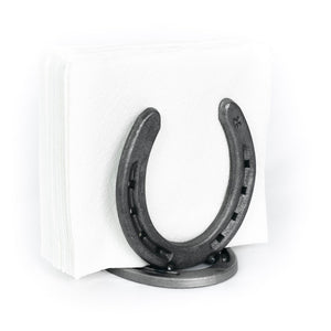 Rustic Horseshoe Napkin Holder - The Heritage Forge