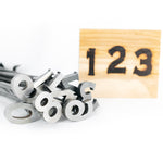 0-9 Number Branding Irons - 2" Tall - 10 Numbers - Custom Cowboy Monogram - The Heritage Forge