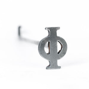 Greek Phi Branding Iron - 2.5" - BBQ Branding Iron - College - BBQ Branding Iron - College - BBQ, Crafts, Woodworking Projects - The Heritage Forge