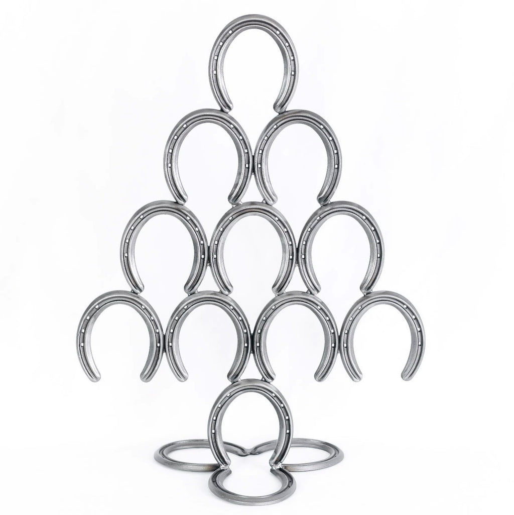 Rustic Horseshoe Christmas Tree - The Heritage Forge