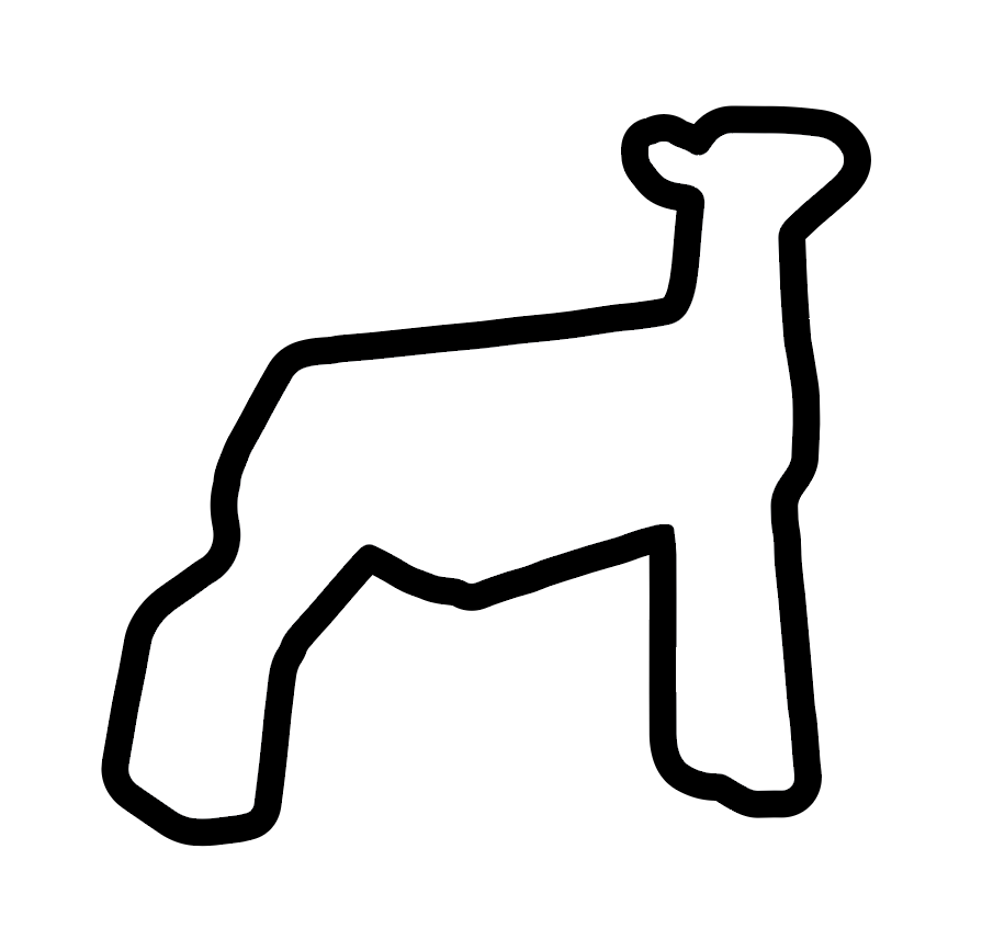 Iron Pine & Co Show Lamb Branding Iron 15" Handle The Heritage