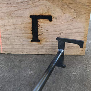 Greek Gamma Branding Iron - 2.5" - BBQ Branding Iron - College - BBQ Branding Iron - College - BBQ, Crafts, Woodworking Projects - The Heritage Forge
