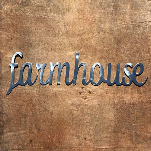 The Heritage Forge Rustic Home, Farmhouse - 20 x 6, Motivational, Metal Words, Kitchen Wall Decor, Home Decor, Farmhouse Sign, Motivational