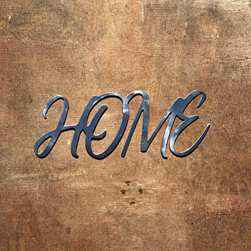 The Heritage Forge Rustic Home, Family - 15 x 6.5, Motivational, Metal Words, Kitchen Wall Decor, Home Decor, Farmhouse Sign, Motivational