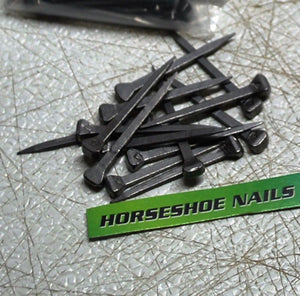 Horseshoe Nails - Size 5 E-Head - Jewelry Art Supplies, Leaded Stained Glass Projects, Horses, or Rustic Decor - The Heritage Forge