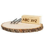 A-Z Alphabet Branding Irons - 1/2" Tall - 8" Straight Steel Handles - Custom Cowboy Monogram - The Heritage Forge