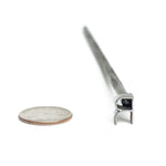 A-Z Alphabet Branding Irons - 1/2" Tall - 8" Straight Steel Handles - Custom Cowboy Monogram - The Heritage Forge