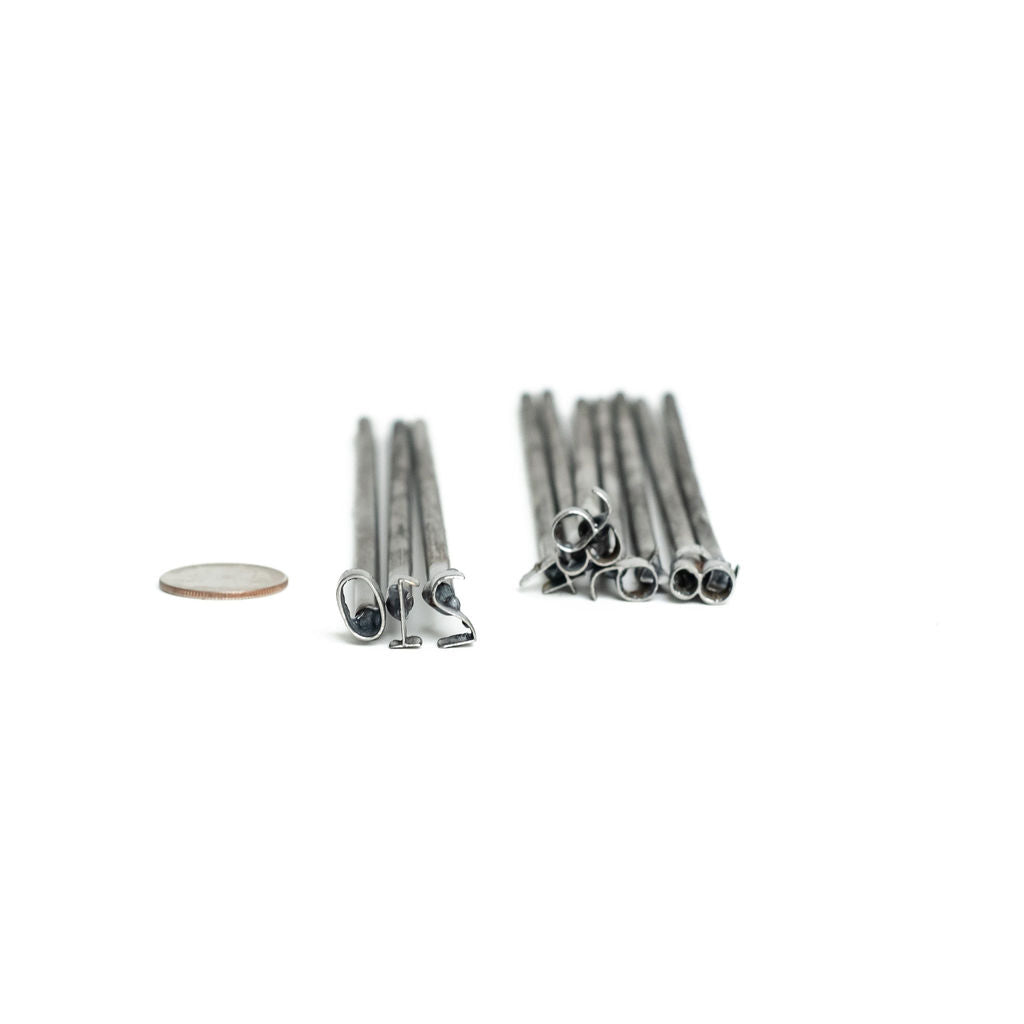 0-9 Number Branding Irons - 1/2" Tall - 10 Numbers - 8" Straight Steel Handles - Custom Cowboy Monogram - The Heritage Forge