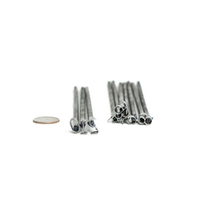0-9 Number Branding Irons - 1/2" Tall - 10 Numbers - 8" Straight Steel Handles - Custom Cowboy Monogram - The Heritage Forge