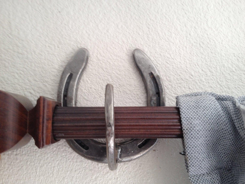 Horseshoe and Railroad-Spike Toilet Paper Holder - The Heritage Forge