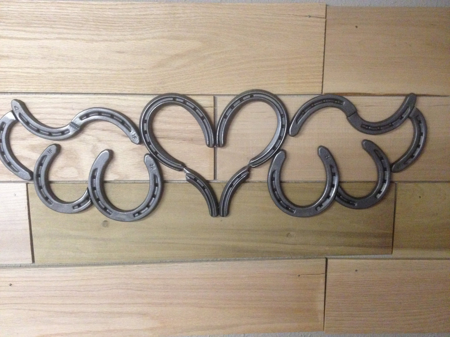 Horseshoe Heart with Wings - The Heritage Forge - Natural Metal