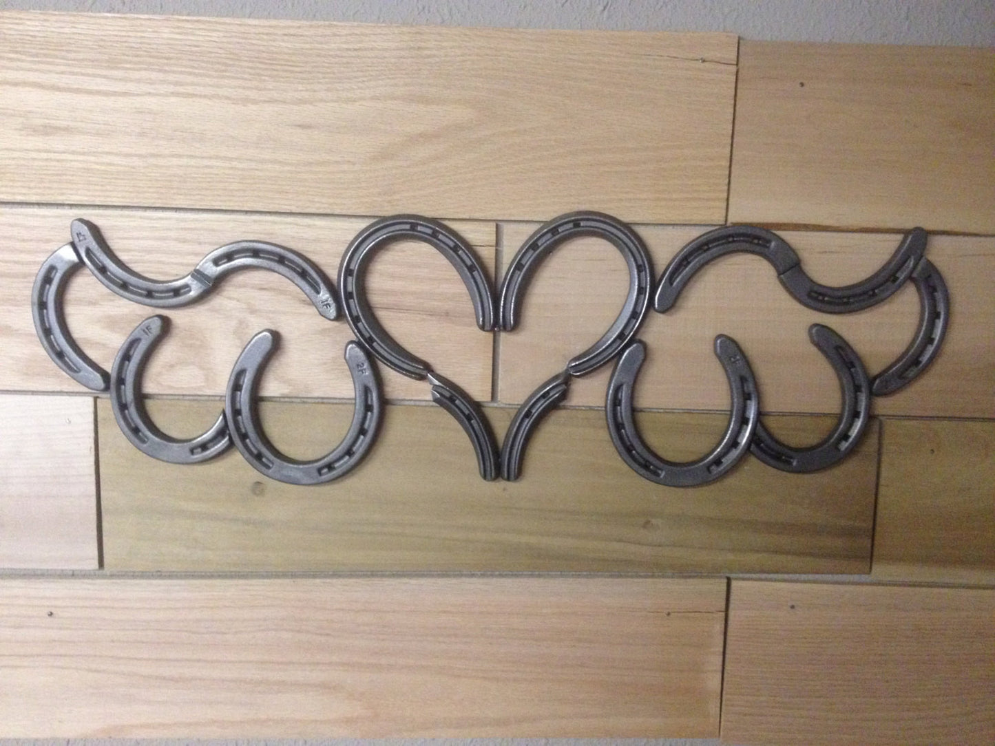 Horseshoe Heart with Wings - The Heritage Forge - Natural Metal
