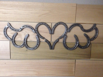 Horseshoe Heart with Wings - The Heritage Forge - Natural Metal