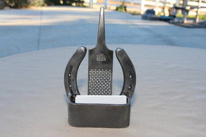 Rustic Business Card Holder - Rasp and Horseshoe - The Heritage Forge