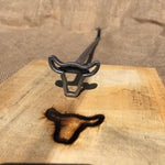 Iron Pine & Co Bull Branding Iron - 15" Hand-Forged Handle