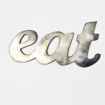 Rustic Home, Eat Sign 8 x 15,  Farmhouse, Metal Words, Kitchen Wall Decor, Home Decor, Farmhouse Sign