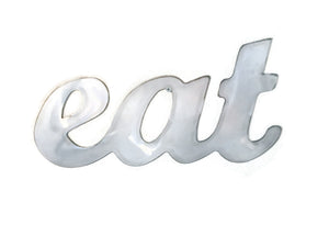 Rustic Home, Eat Sign, Farmhouse, Metal Words, Kitchen Wall Decor